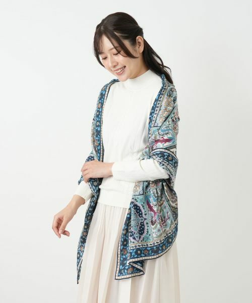 Leilian / レリアン マフラー・ショール・スヌード・ストール | 花柄ストール【BINDA】 | 詳細3