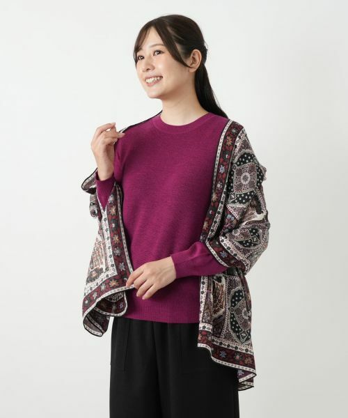 Leilian / レリアン マフラー・ショール・スヌード・ストール | 花柄ストール【BINDA】 | 詳細5