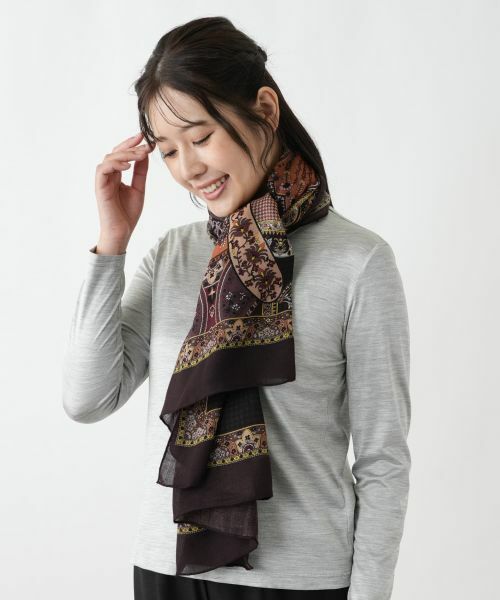 Leilian / レリアン マフラー・ショール・スヌード・ストール | カシミヤ混ペイズリーストール | 詳細3