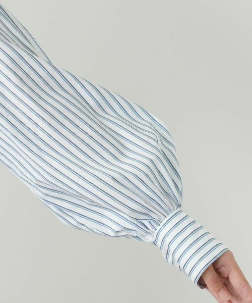 Leilian / レリアン シャツ・ブラウス | レースバンドカラー比翼ブラウス | 詳細13