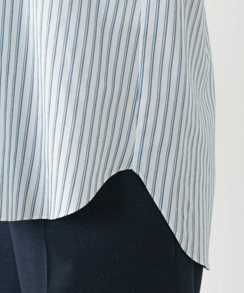 Leilian / レリアン シャツ・ブラウス | レースバンドカラー比翼ブラウス | 詳細14