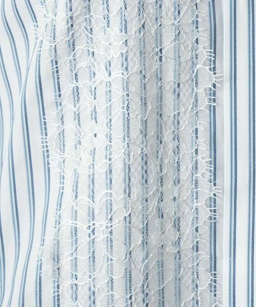 Leilian / レリアン シャツ・ブラウス | レースバンドカラー比翼ブラウス | 詳細16