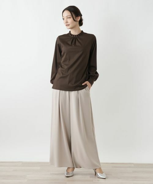 Leilian / レリアン カットソー | フリルカラーブラウス | 詳細1