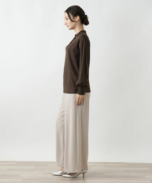 Leilian / レリアン カットソー | フリルカラーブラウス | 詳細2