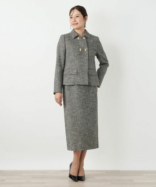 Leilian / レリアン テーラードジャケット | ダブルジャケット【ROCHAS Premiere】 | 詳細1