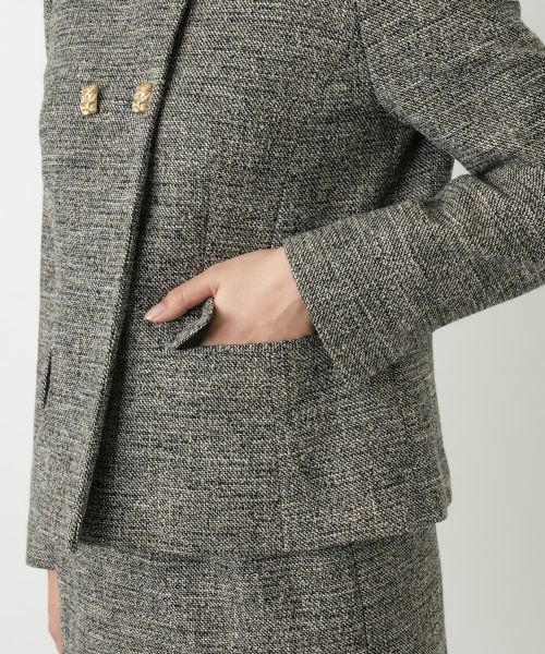 Leilian / レリアン テーラードジャケット | ダブルジャケット【ROCHAS Premiere】 | 詳細11