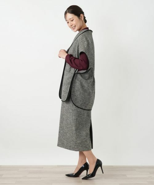 Leilian / レリアン テーラードジャケット | ケープ風ベスト【ROCHAS Premiere】 | 詳細2