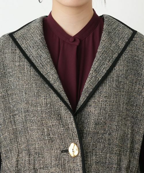 Leilian / レリアン テーラードジャケット | ケープ風ベスト【ROCHAS Premiere】 | 詳細9