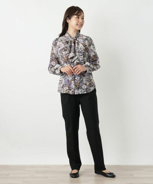 Leilian / レリアン シャツ・ブラウス | 花柄2WAYリボンブラウス【ROCHAS Premiere】【ERICA】 | 詳細1