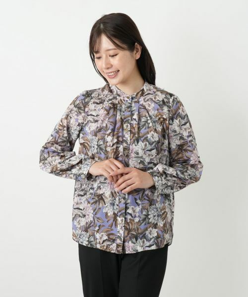 Leilian / レリアン シャツ・ブラウス | 花柄2WAYリボンブラウス【ROCHAS Premiere】【ERICA】 | 詳細4