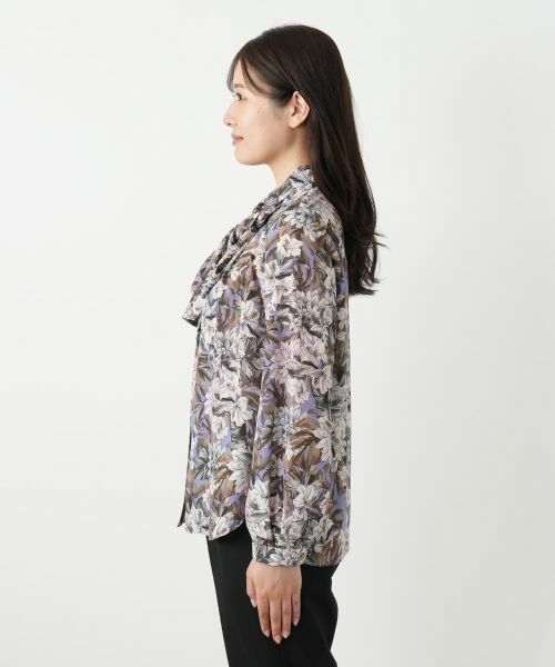 Leilian / レリアン シャツ・ブラウス | 花柄2WAYリボンブラウス【ROCHAS Premiere】【ERICA】 | 詳細6