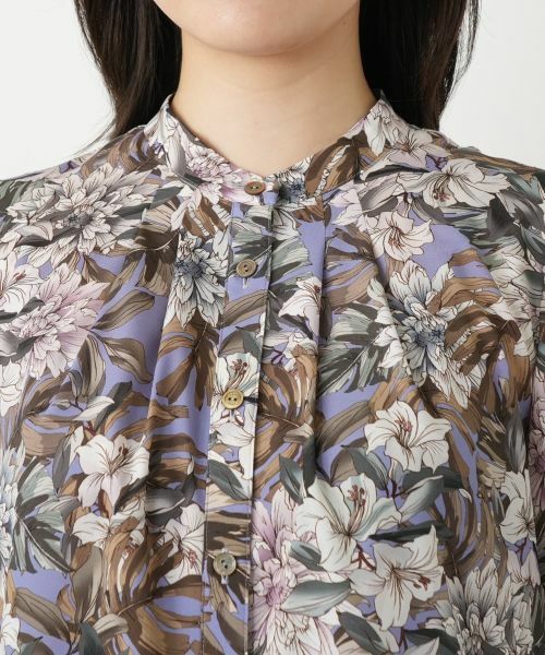 Leilian / レリアン シャツ・ブラウス | 花柄2WAYリボンブラウス【ROCHAS Premiere】【ERICA】 | 詳細9