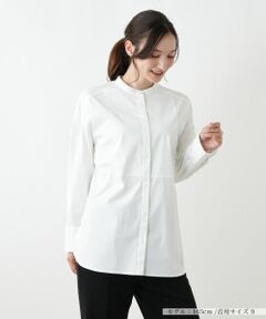 Leilian / レリアン シャツ・ブラウス | バンドカラーブラウス【ROCHAS Premiere】【REGGIANI】