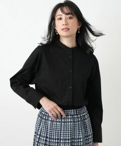 Leilian / レリアン シャツ・ブラウス | バンドカラーブラウス【ROCHAS Premiere】【REGGIANI】