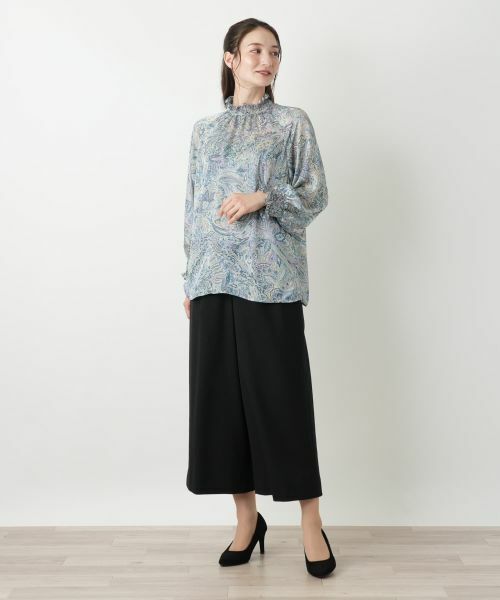 Leilian / レリアン シャツ・ブラウス | ペイズリーハイネックブラウス【ROCHAS Premiere】 | 詳細1