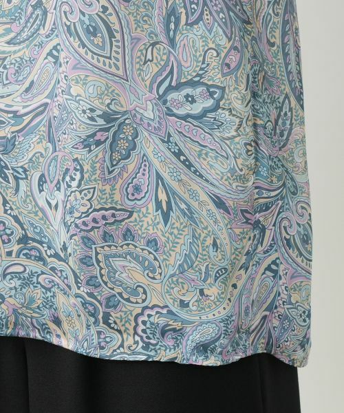 Leilian / レリアン シャツ・ブラウス | ペイズリーハイネックブラウス【ROCHAS Premiere】 | 詳細11