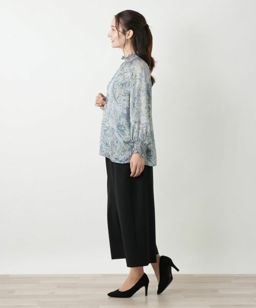 Leilian / レリアン シャツ・ブラウス | ペイズリーハイネックブラウス【ROCHAS Premiere】 | 詳細2