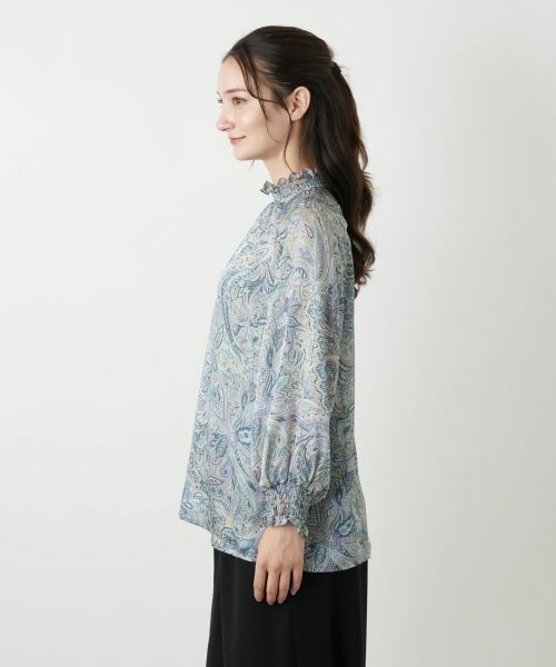 Leilian / レリアン シャツ・ブラウス | ペイズリーハイネックブラウス【ROCHAS Premiere】 | 詳細5