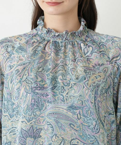 Leilian / レリアン シャツ・ブラウス | ペイズリーハイネックブラウス【ROCHAS Premiere】 | 詳細7