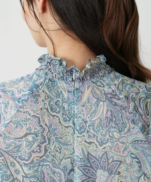 Leilian / レリアン シャツ・ブラウス | ペイズリーハイネックブラウス【ROCHAS Premiere】 | 詳細8