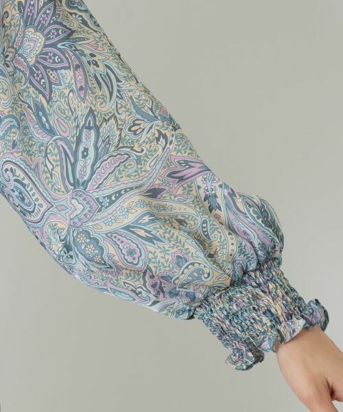 Leilian / レリアン シャツ・ブラウス | ペイズリーハイネックブラウス【ROCHAS Premiere】 | 詳細9