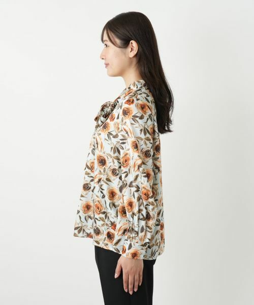 Leilian / レリアン シャツ・ブラウス | 花柄リボンブラウス【ROCHAS Premiere】【RATTI】 | 詳細11