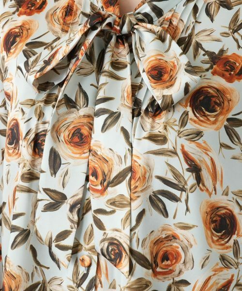 Leilian / レリアン シャツ・ブラウス | 花柄リボンブラウス【ROCHAS Premiere】【RATTI】 | 詳細18