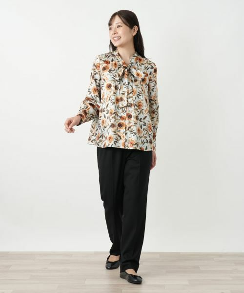 Leilian / レリアン シャツ・ブラウス | 花柄リボンブラウス【ROCHAS Premiere】【RATTI】 | 詳細7