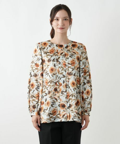Leilian / レリアン シャツ・ブラウス | 花柄プリントブラウス【ROCHAS Premiere】【RATTI】 | 詳細10