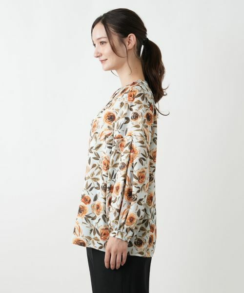 Leilian / レリアン シャツ・ブラウス | 花柄プリントブラウス【ROCHAS Premiere】【RATTI】 | 詳細11