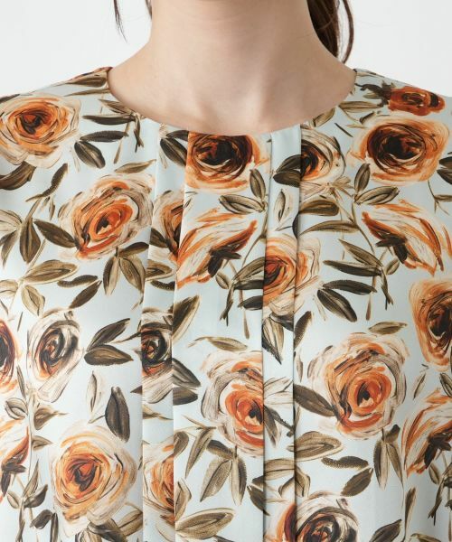 Leilian / レリアン シャツ・ブラウス | 花柄プリントブラウス【ROCHAS Premiere】【RATTI】 | 詳細13