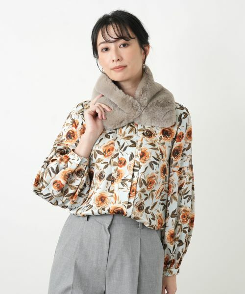Leilian / レリアン シャツ・ブラウス | 花柄プリントブラウス【ROCHAS Premiere】【RATTI】 | 詳細4