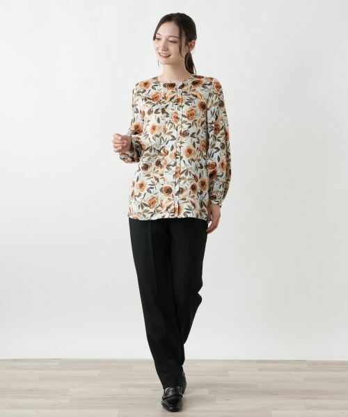 Leilian / レリアン シャツ・ブラウス | 花柄プリントブラウス【ROCHAS Premiere】【RATTI】 | 詳細7