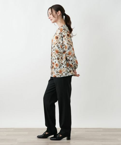 Leilian / レリアン シャツ・ブラウス | 花柄プリントブラウス【ROCHAS Premiere】【RATTI】 | 詳細8