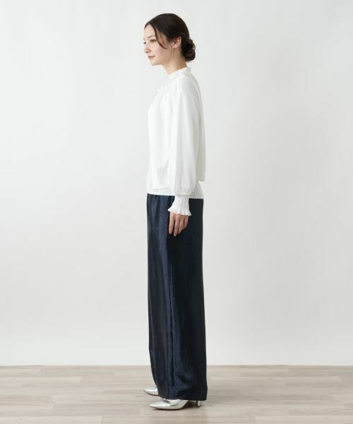 Leilian / レリアン カーディガン・ボレロ | ラメフリルネックカーディガン | 詳細2