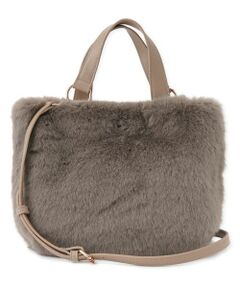 Leilian / レリアン ハンドバッグ | 2WAYフェイクファーバッグ