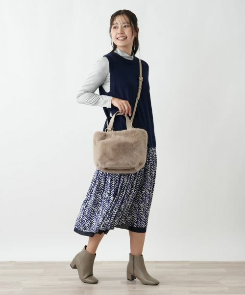 Leilian / レリアン ハンドバッグ | 2WAYフェイクファーバッグ | 詳細13