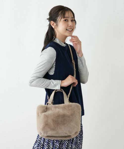 Leilian / レリアン ハンドバッグ | 2WAYフェイクファーバッグ | 詳細14