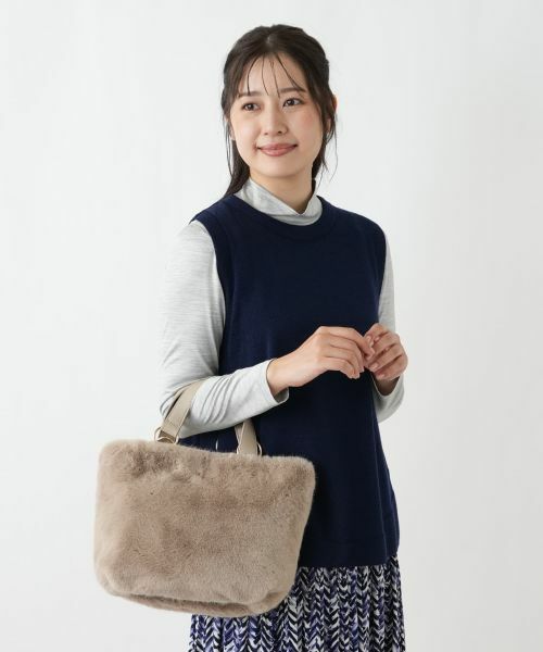 Leilian / レリアン ハンドバッグ | 2WAYフェイクファーバッグ | 詳細15