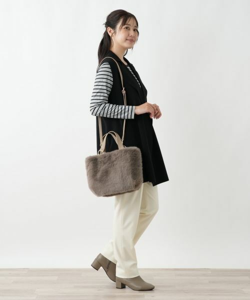 Leilian / レリアン ハンドバッグ | 2WAYフェイクファーバッグ | 詳細5