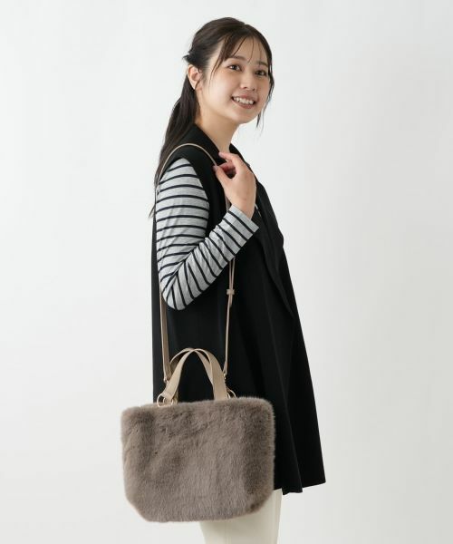 Leilian / レリアン ハンドバッグ | 2WAYフェイクファーバッグ | 詳細6