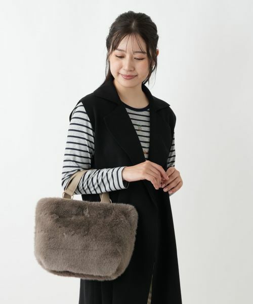 Leilian / レリアン ハンドバッグ | 2WAYフェイクファーバッグ | 詳細7
