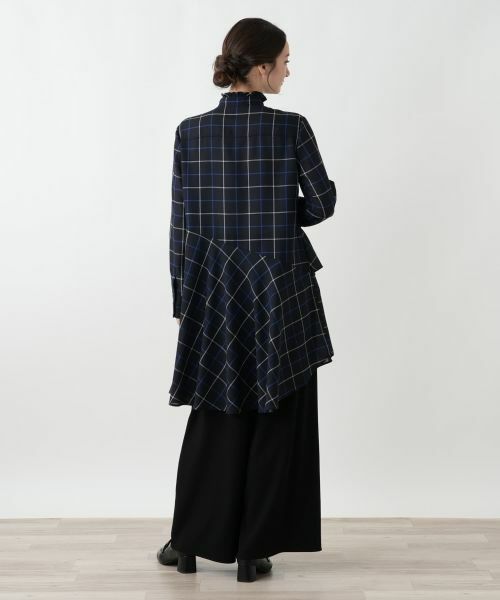 Leilian / レリアン シャツ・ブラウス | チェックティアードフリルブラウス | 詳細3