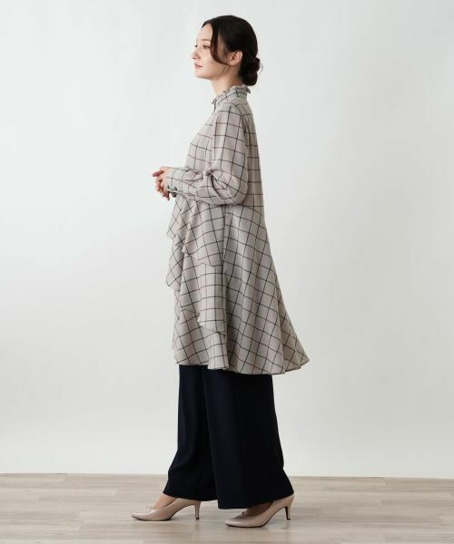 Leilian / レリアン シャツ・ブラウス | チェックティアードフリルブラウス | 詳細5