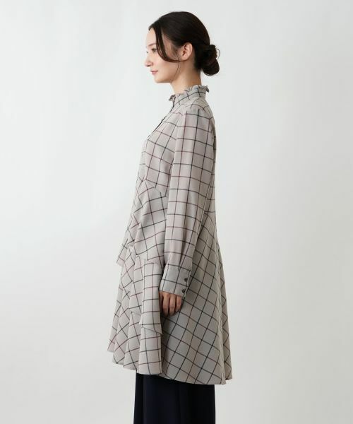 Leilian / レリアン シャツ・ブラウス | チェックティアードフリルブラウス | 詳細8