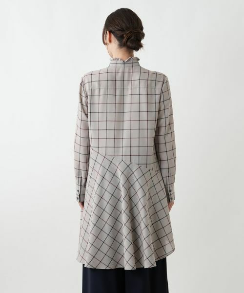 Leilian / レリアン シャツ・ブラウス | チェックティアードフリルブラウス | 詳細9