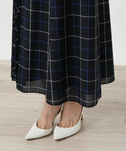 Leilian / レリアン ミニ・ひざ丈スカート | タッタソールプリーツ切替スカート【BOURGE】 | 詳細12