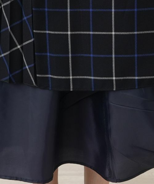 Leilian / レリアン ミニ・ひざ丈スカート | タッタソールプリーツ切替スカート【BOURGE】 | 詳細13