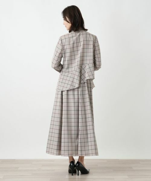 Leilian / レリアン ミニ・ひざ丈スカート | タッタソールプリーツ切替スカート【BOURGE】 | 詳細3