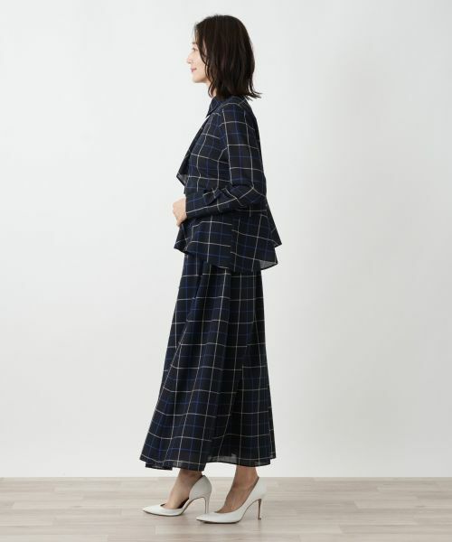 Leilian / レリアン ミニ・ひざ丈スカート | タッタソールプリーツ切替スカート【BOURGE】 | 詳細5